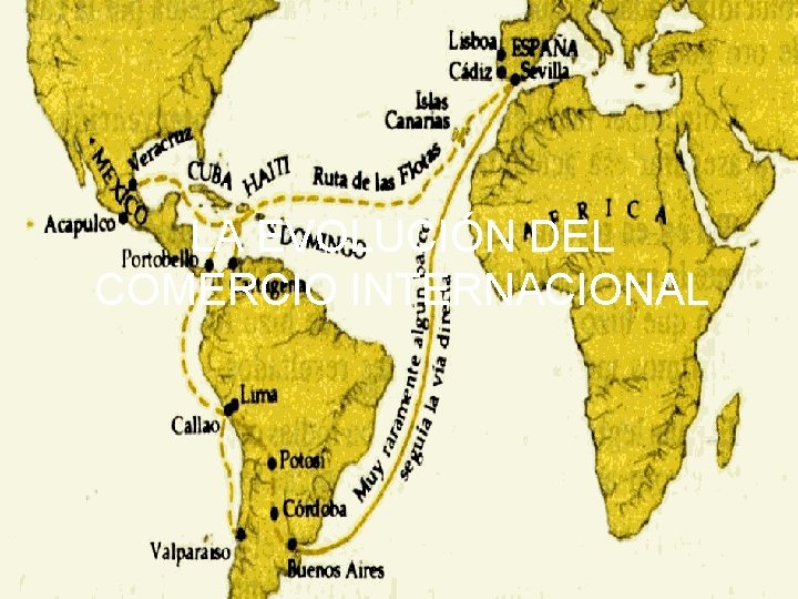 LA EVOLUCIÓN DEL COMERCIO INTERNACIONAL 