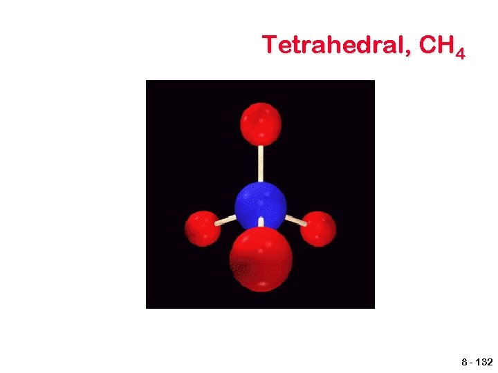 Tetrahedral, CH 4 8 - 132 