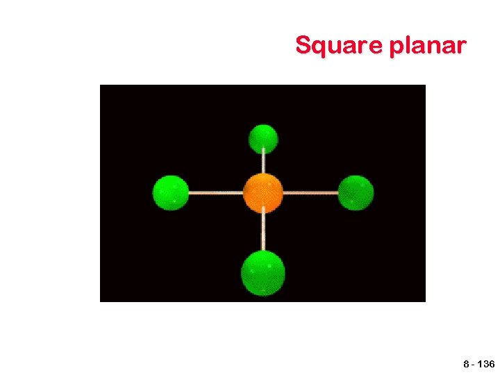 Square planar 8 - 136 