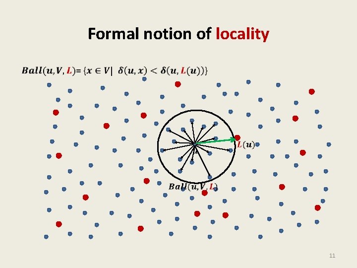Formal notion of locality • 11 