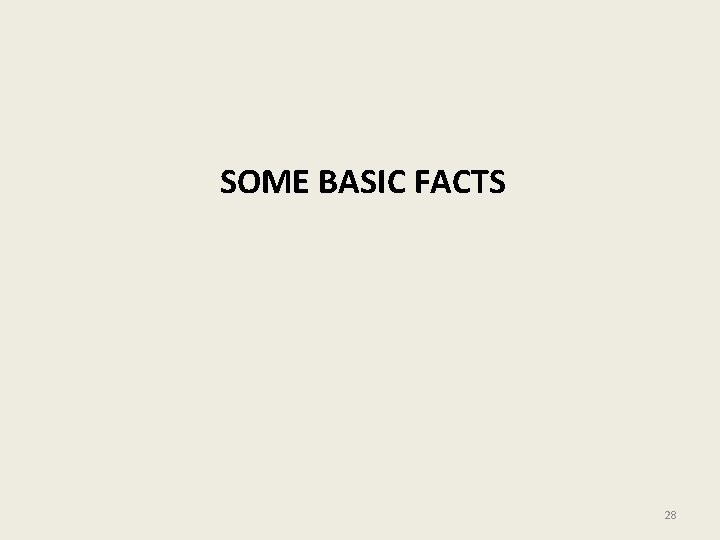 SOME BASIC FACTS 28 