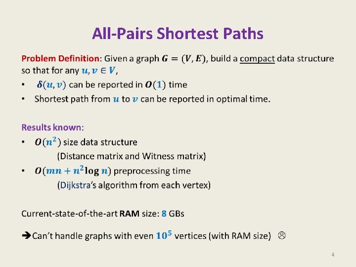 All-Pairs Shortest Paths • 4 