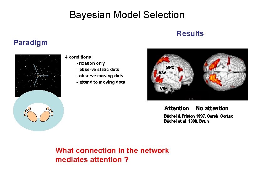 Bayesian Model Selection DCM – Attention to Motion Results Paradigm 4 conditions - fixation
