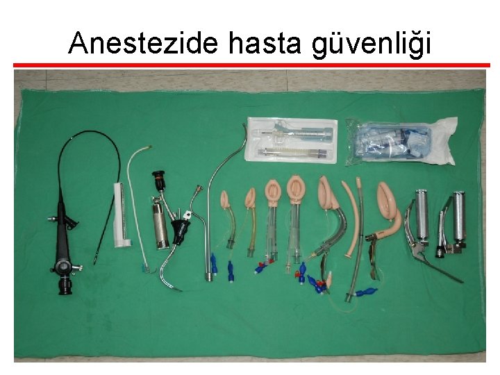 Anestezide hasta güvenliği 