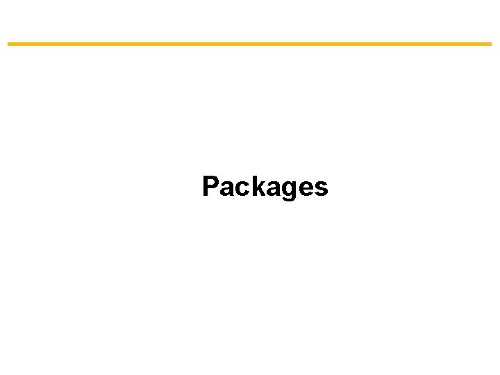 Packages 