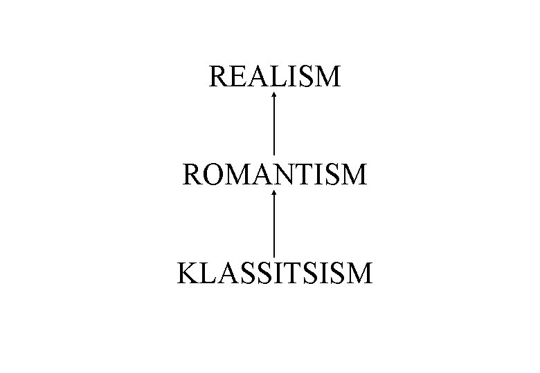 REALISM ROMANTISM KLASSITSISM 