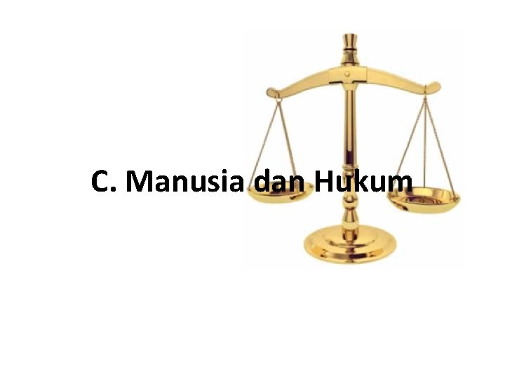 C. Manusia dan Hukum 