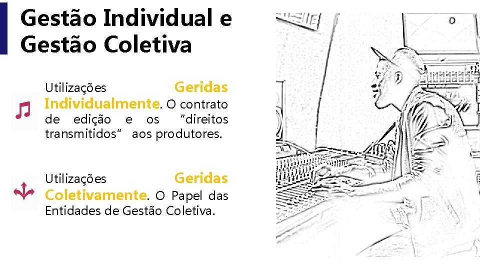 Gestão Individual e Gestão Coletiva Utilizações Geridas Individualmente. O contrato de edição e os