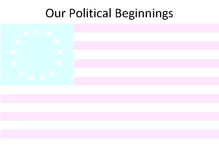 Our Political Beginnings 