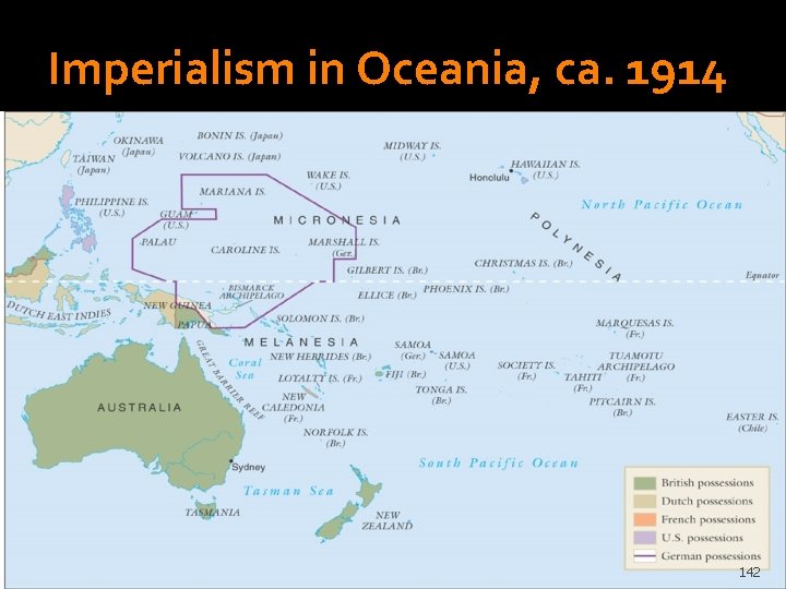 Imperialism in Oceania, ca. 1914 Copyright © 2006 The Mc. Graw-Hill Companies Inc. Permission
