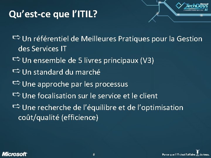 Qu’est-ce que l’ITIL? Un référentiel de Meilleures Pratiques pour la Gestion des Services IT