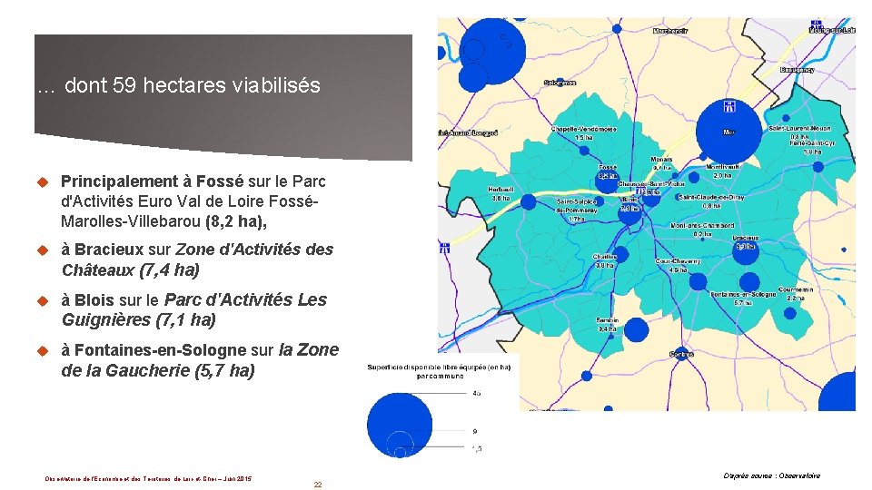 … dont 59 hectares viabilisés Principalement à Fossé sur le Parc d'Activités Euro Val