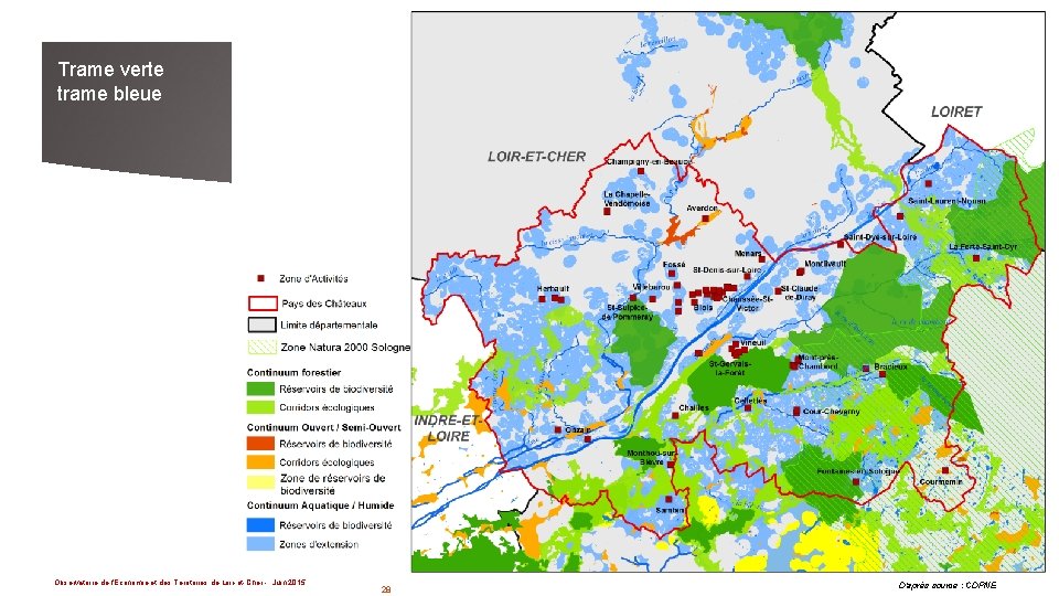 Trame verte trame bleue 28 Observatoire de l'Economie et des Territoires de Loir-et-Cher -