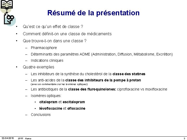 Résumé de la présentation • Qu’est ce qu’un effet de classe ? • Comment