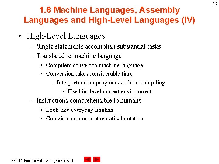 1. 6 Machine Languages, Assembly Languages and High-Level Languages (IV) • High-Level Languages – 1. 6 Machine Languages, Assembly Languages and High-Level Languages (IV) • High-Level Languages –