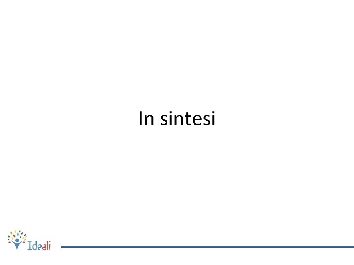 In sintesi 