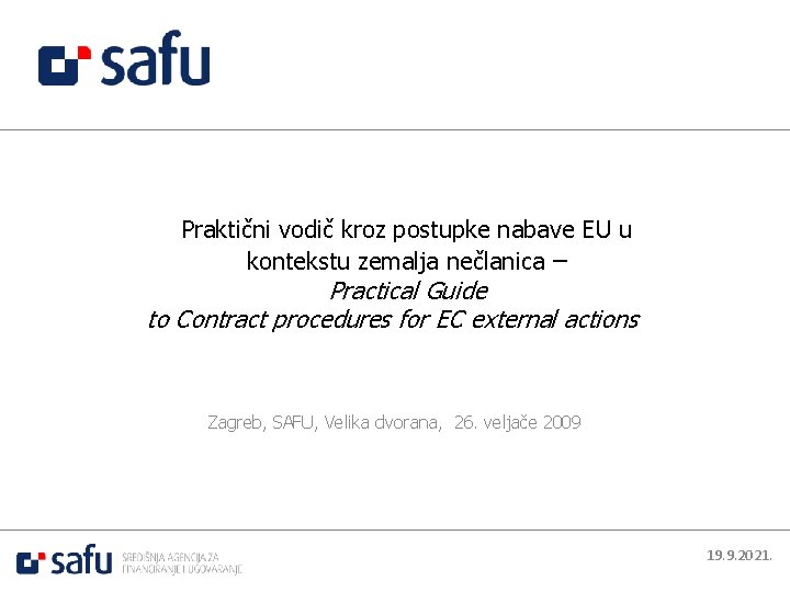 Praktični vodič kroz postupke nabave EU u kontekstu zemalja nečlanica – Practical Guide to