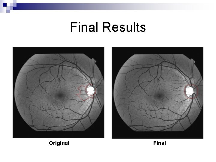 Final Results Original Final 