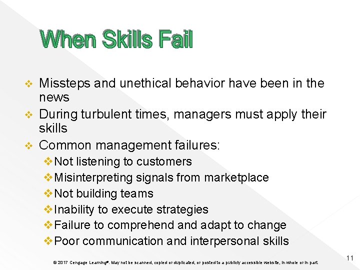Missteps and unethical behavior have been in the news v During turbulent times, managers