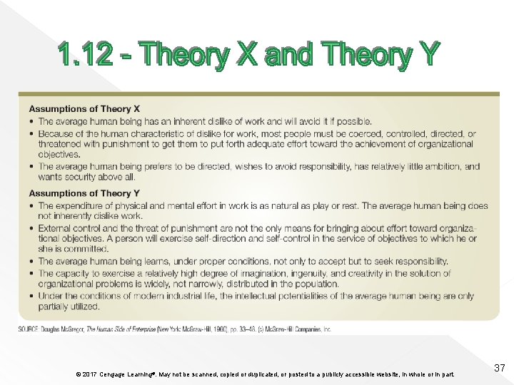 © 2017 Cengage Learning®. May not be scanned, copied or duplicated, or posted to