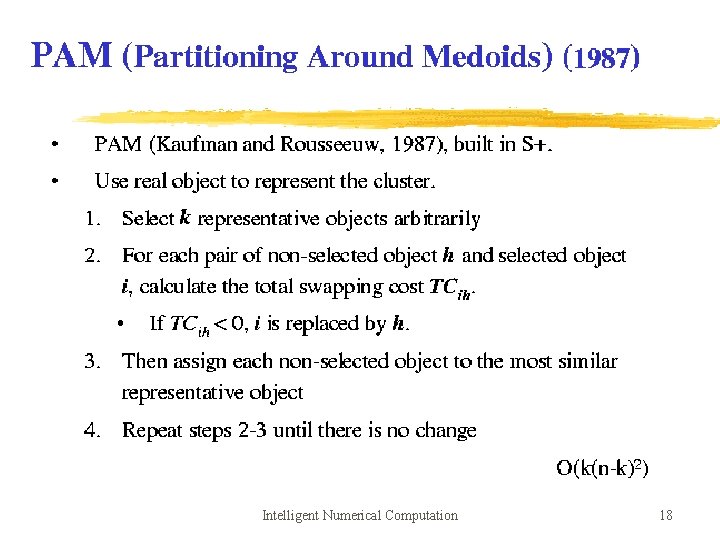 Intelligent Numerical Computation 18 