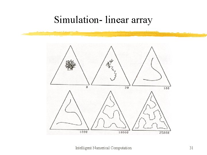 Simulation- linear array Intelligent Numerical Computation 31 