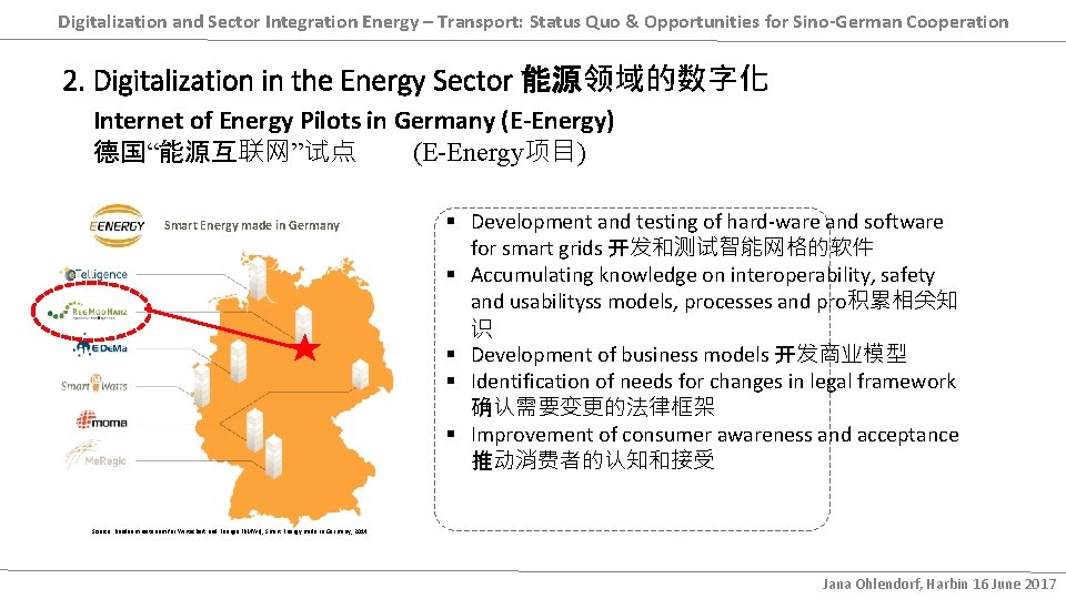 Digitalization and Sector Integration Energy – Transport: Status Quo & Opportunities for Sino-German Cooperation