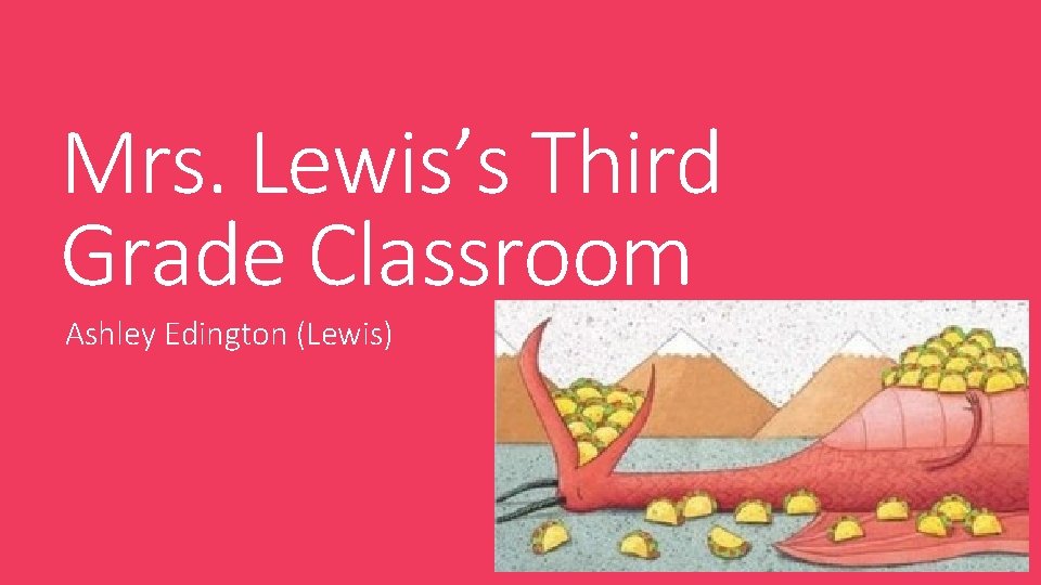 Mrs. Lewis’s Third Grade Classroom Ashley Edington (Lewis) 