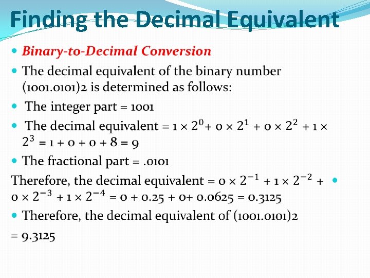 Finding the Decimal Equivalent 