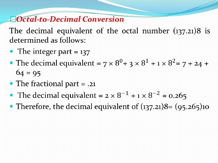 �Octal-to-Decimal Conversion 