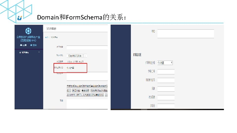 Domain和Form. Schema的关系： 