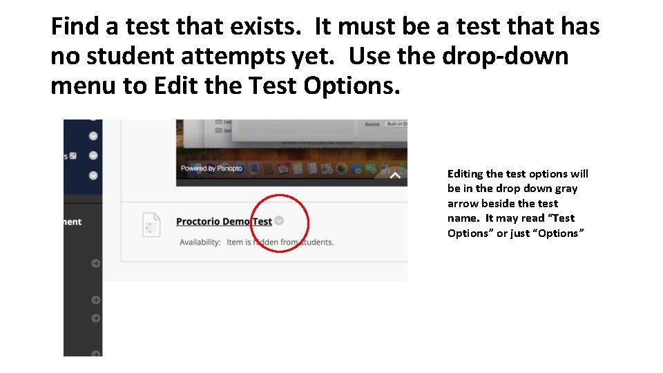 Find a test that exists. It must be a test that has no student Find a test that exists. It must be a test that has no student