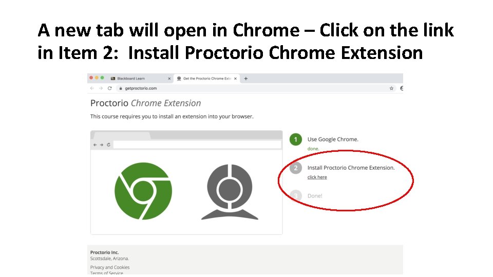 A new tab will open in Chrome – Click on the link in Item A new tab will open in Chrome – Click on the link in Item