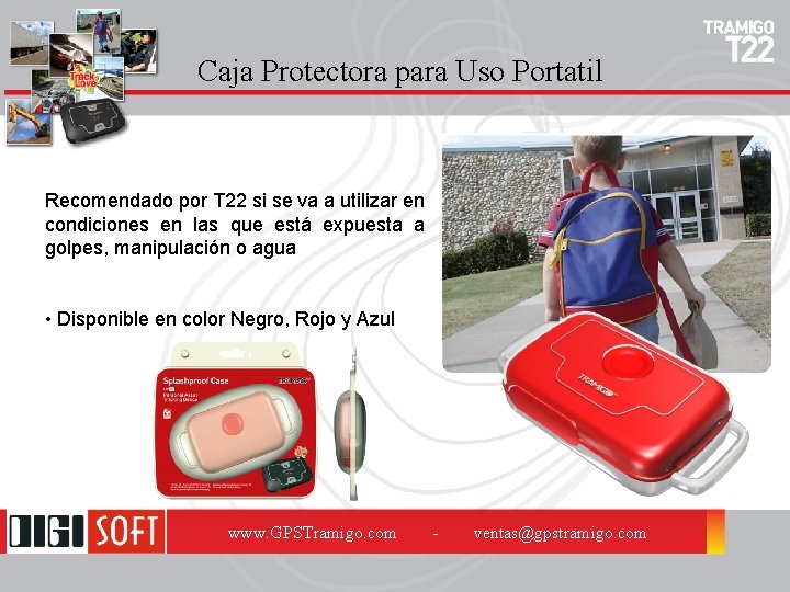 Caja Protectora para Uso Portatil Recomendado por T 22 si se va a utilizar