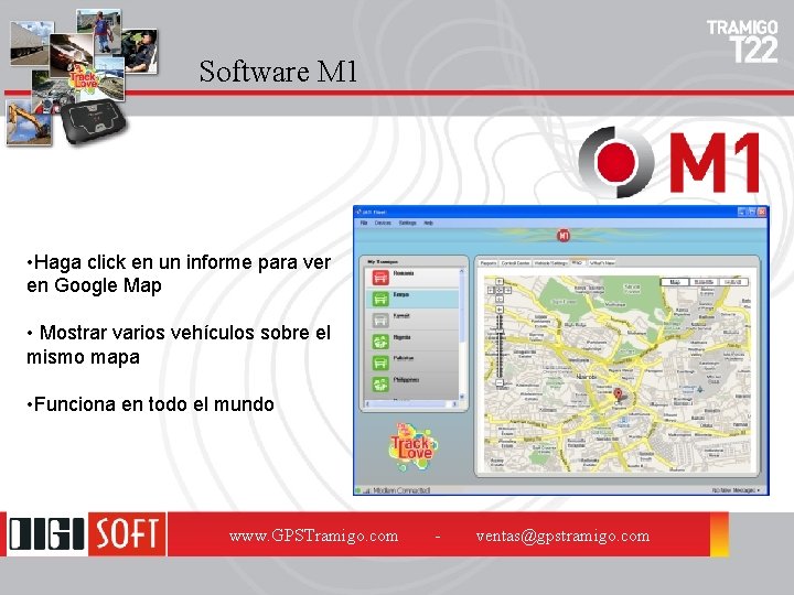 Software M 1 • Haga click en un informe para ver en Google Map