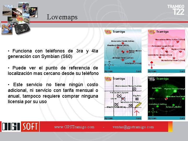 Lovemaps • Funciona con teléfonos de 3 ra y 4 ta generación con Symbian