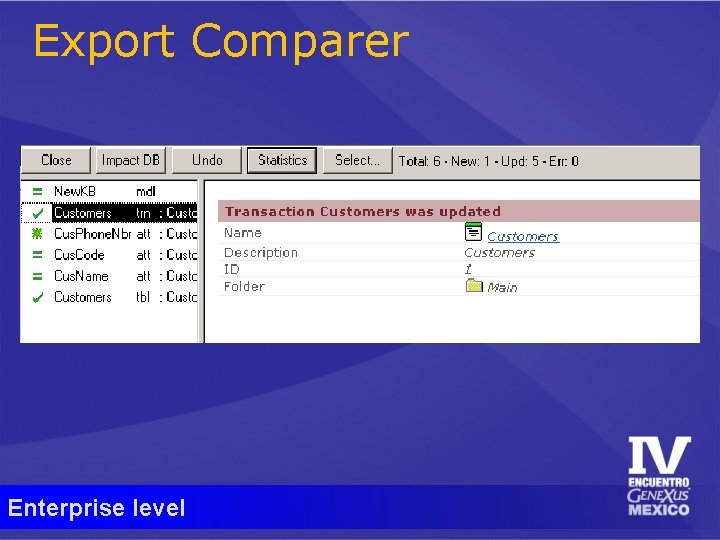 Export Comparer Enterprise level 