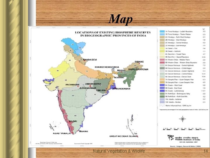 Map Natural Vegetation & Wildlife 14 Map Natural Vegetation & Wildlife 14