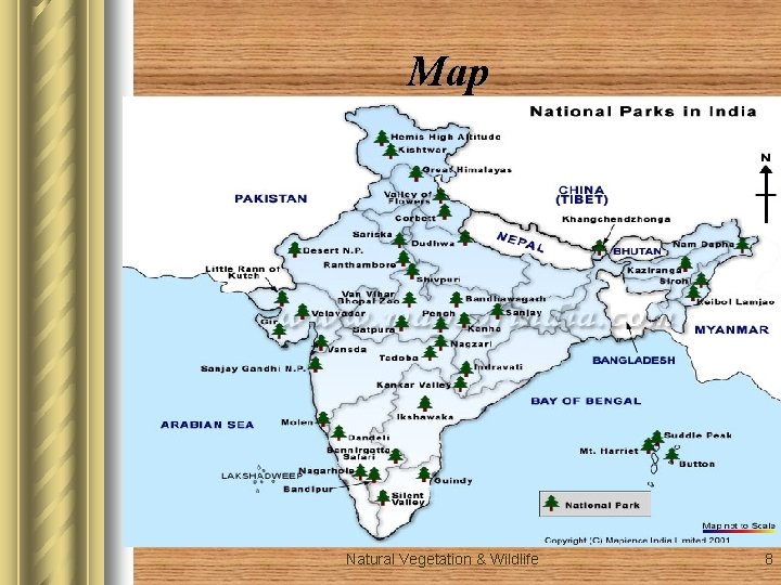 Map Natural Vegetation & Wildlife 8 Map Natural Vegetation & Wildlife 8