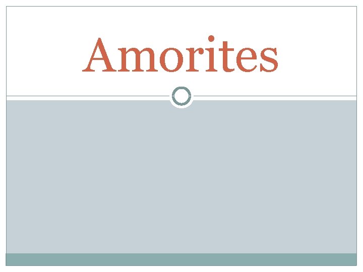 Amorites 