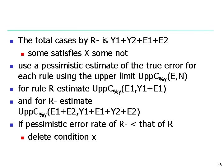 n n n The total cases by R- is Y 1+Y 2+E 1+E 2