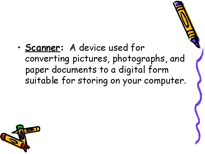 Scanner Terms Computer Technology History and Terminology The Computer Hardware