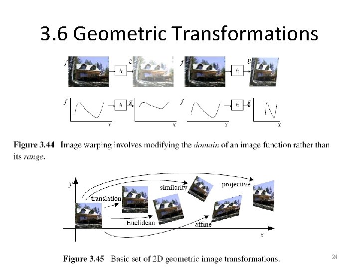 3. 6 Geometric Transformations 24 