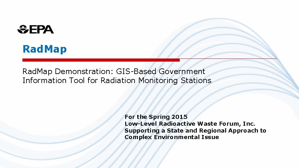 Rad. Map Demonstration: GIS-Based Government Information Tool for Radiation Monitoring Stations For the Spring