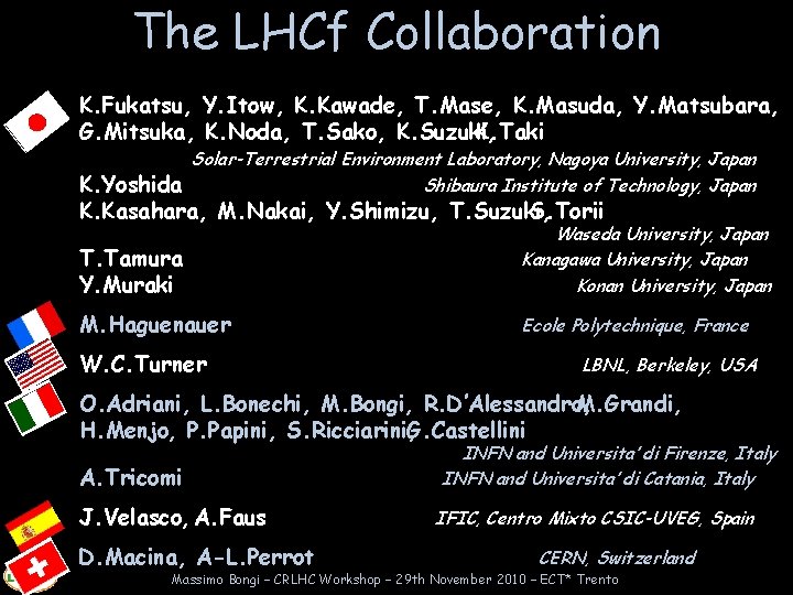 The LHCf Collaboration K. Fukatsu, Y. Itow, K. Kawade, T. Mase, K. Masuda, Y.