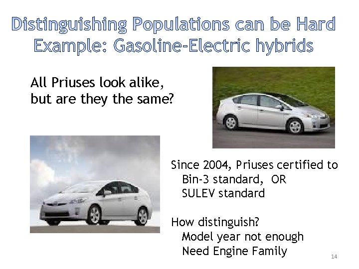 All Priuses look alike, but are they the same? Since 2004, Priuses certified to