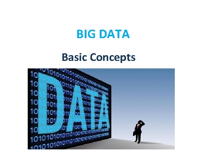 BIG DATA Basic Concepts 