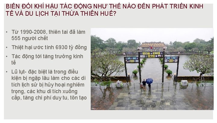 BIẾN ĐỔI KHÍ HẬU TÁC ĐỘNG NHƯ THẾ NÀO ĐẾN PHÁT TRIỂN KINH TẾ