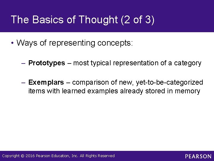 The Basics of Thought (2 of 3) • Ways of representing concepts: – Prototypes The Basics of Thought (2 of 3) • Ways of representing concepts: – Prototypes