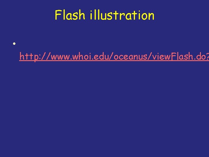 Flash illustration • http: //www. whoi. edu/oceanus/view. Flash. do? 